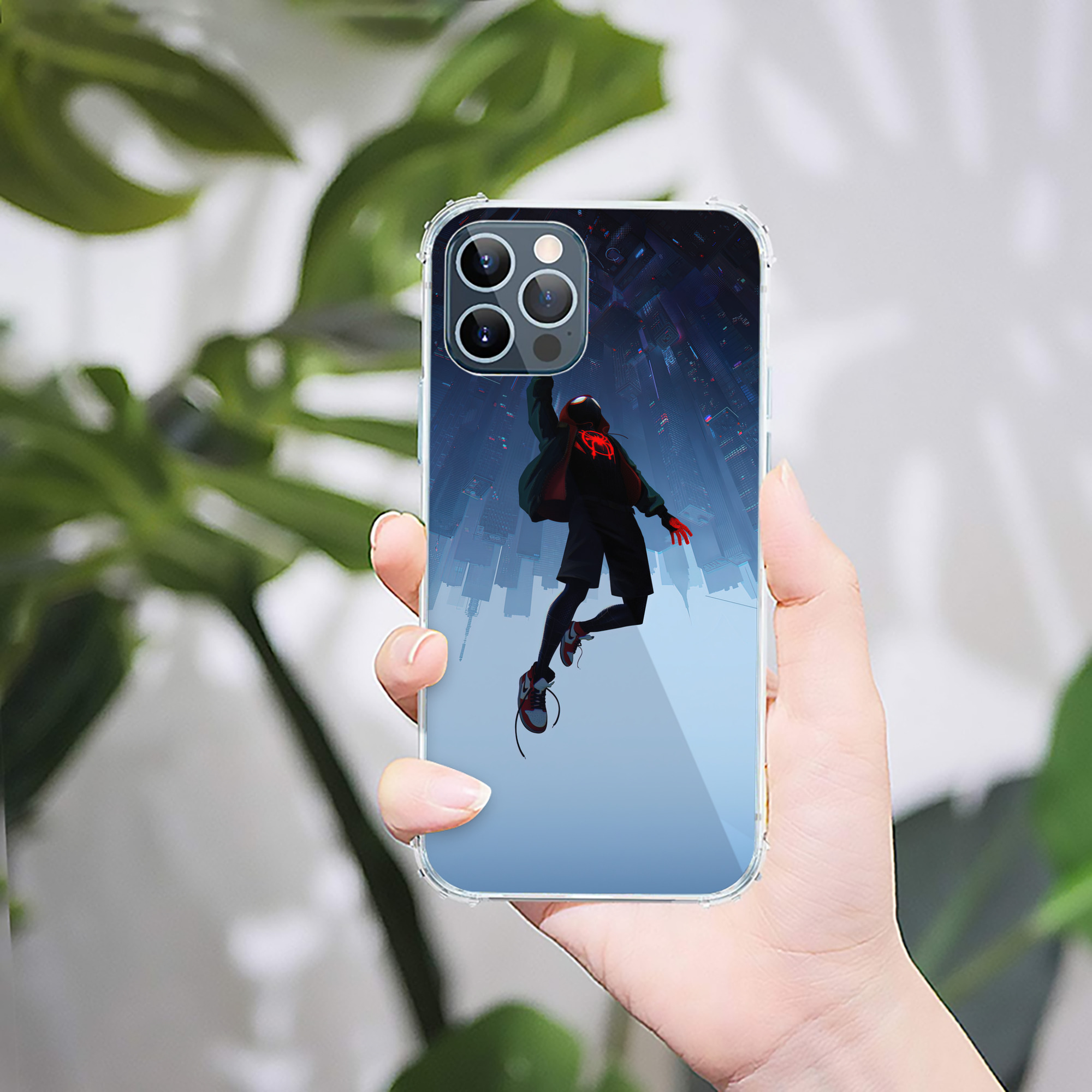 （画像用） Spider Man スパイダーマン 【iPhone 12シリーズ対応】透明スマホケース（クリアソフトケース）